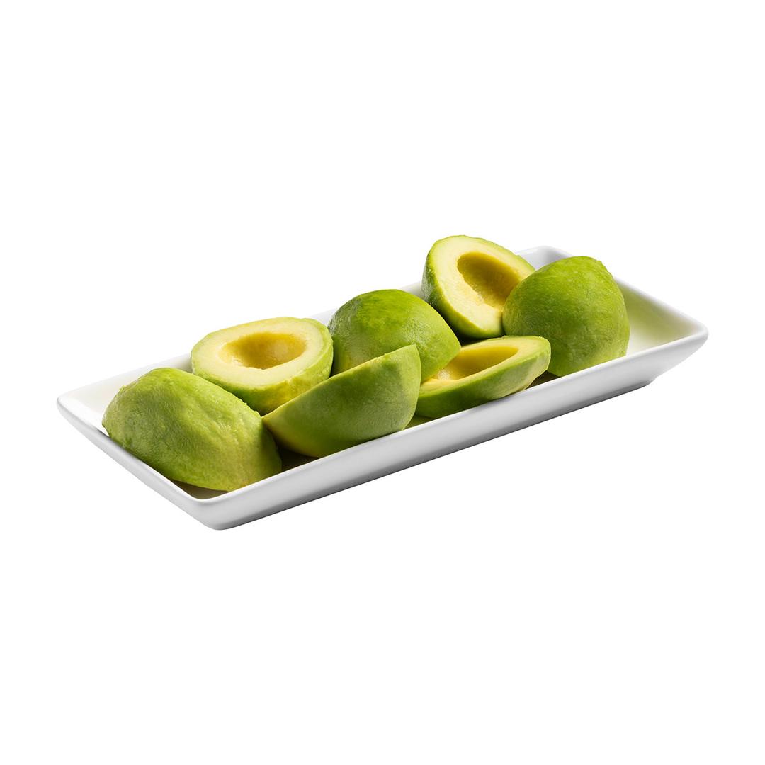 Mitades de aguacate, congeladas