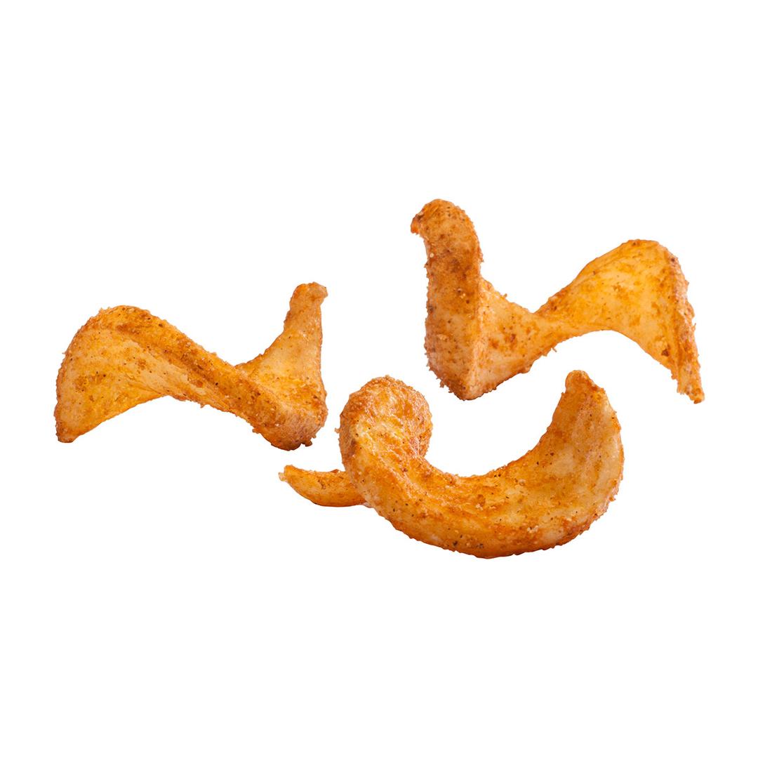 Papas a la francesa SIDEWINDERS™ corte original saborizadas con aderezo búfalo, con cáscara