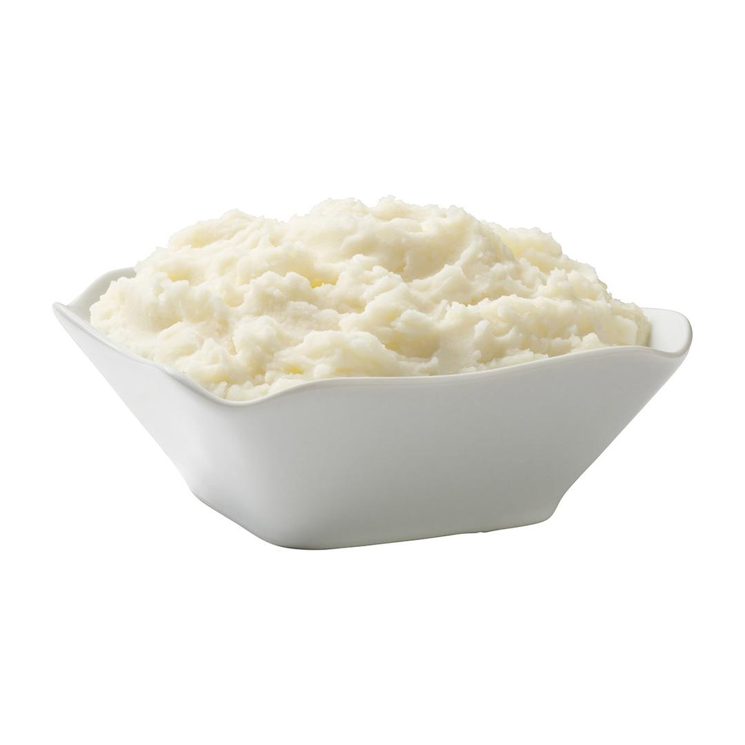 Puré de papas con ajo rostizado