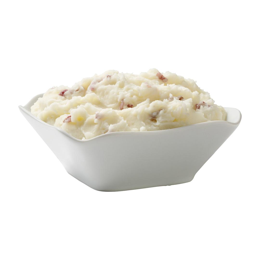 Puré de papas de cáscara roja con ajo